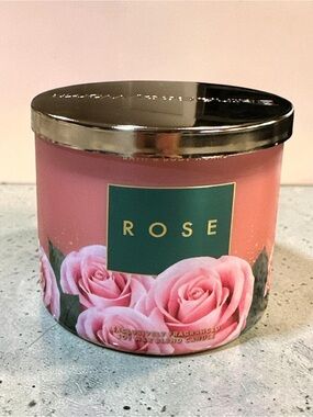 BRAND NEW Bath and Body Works Special Edition ROSE  Large 3-Wick CANDLE, 14.5 oz